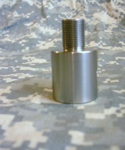 AR-15 Plain Barrel Threaded Barrel Adapter - Bright Stainless