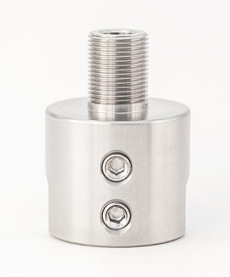 Non-Threaded Barrel Adapter for Custom Diameter Barrel to 5/8